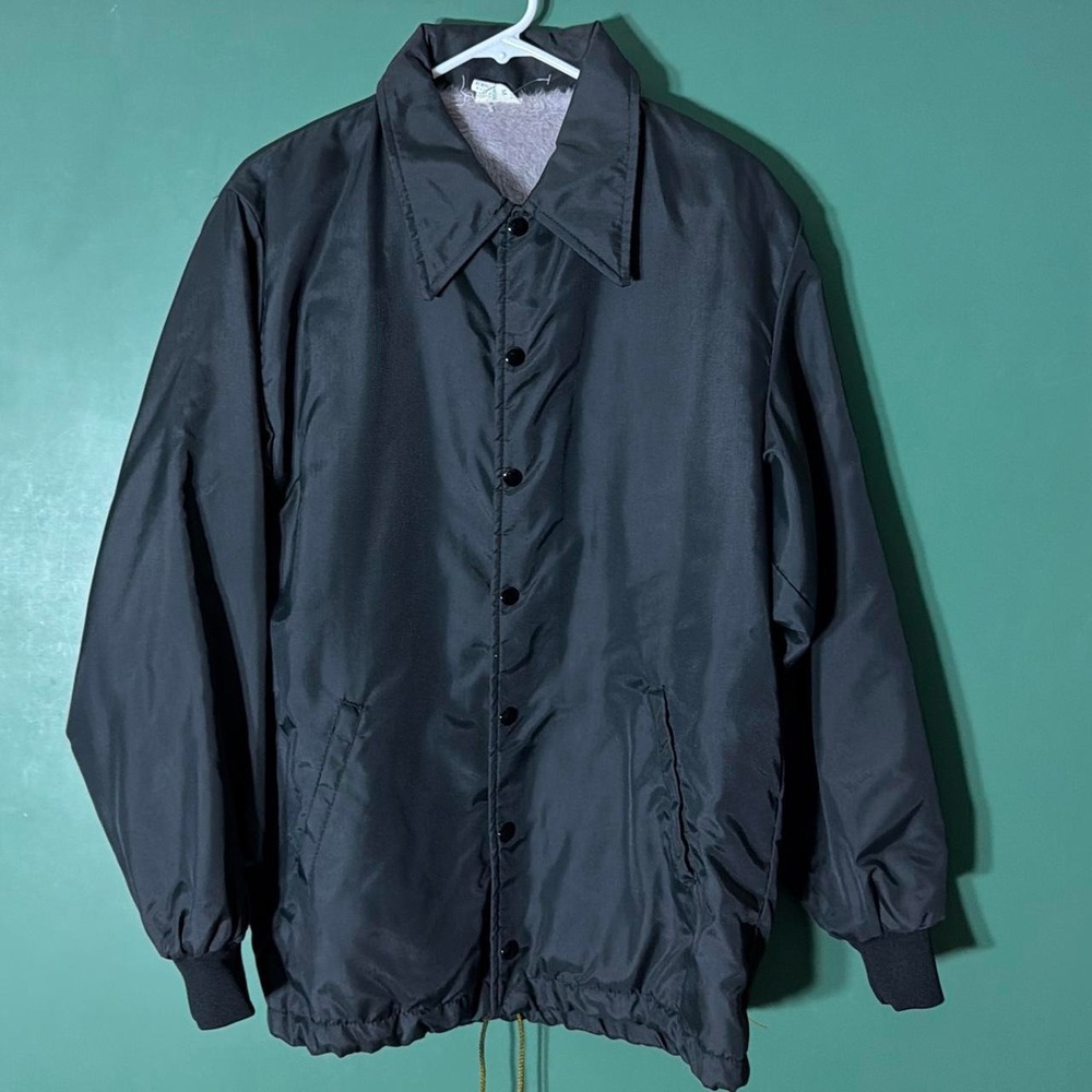 Vintage 80s Howe Athletic Apparel Windbreaker Jacket Navy Blue Mens Medium USA